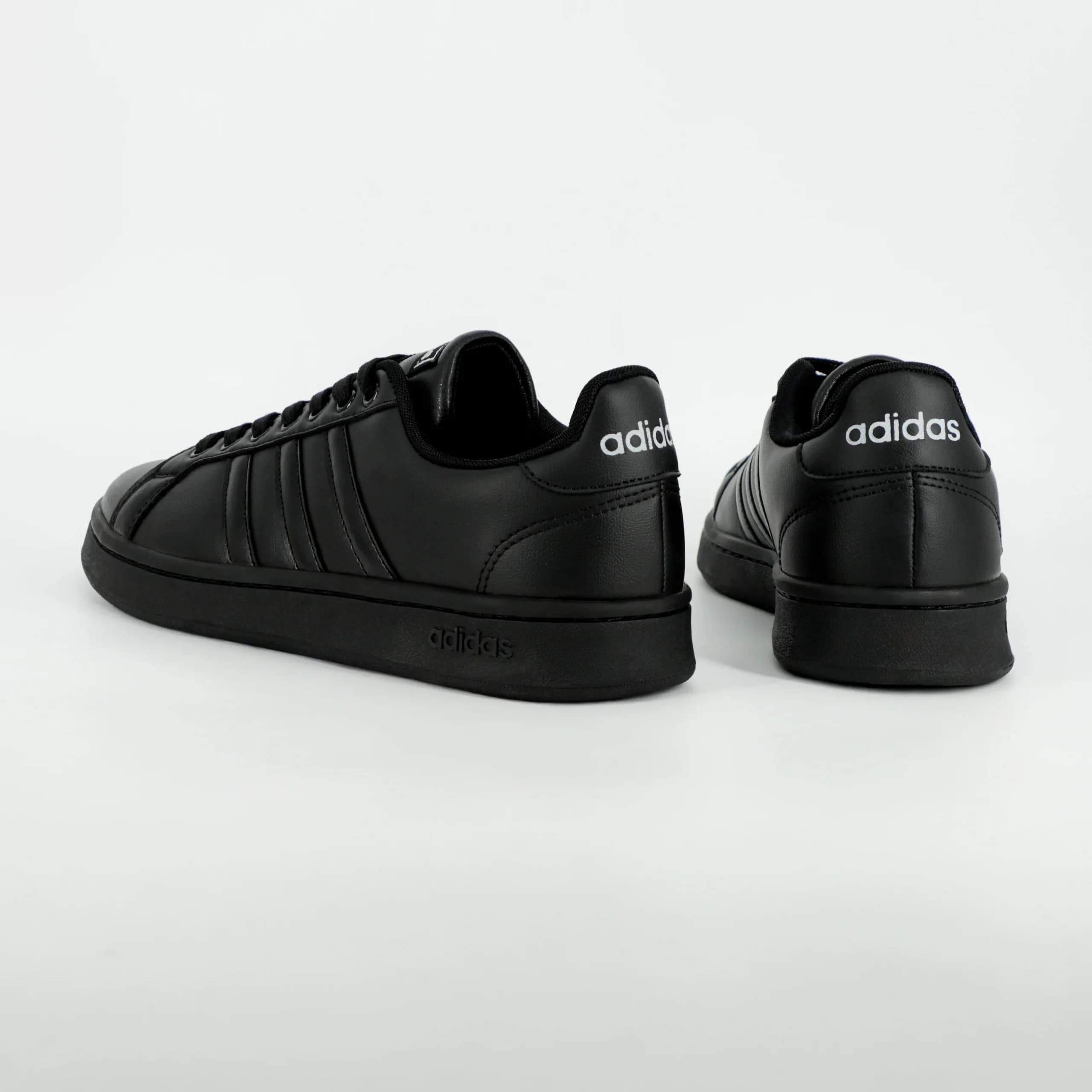کتونی آدیداس گرند کورت ADIDAS GRAND COURT مردانه مشکی کد 758 — تصویر ۴