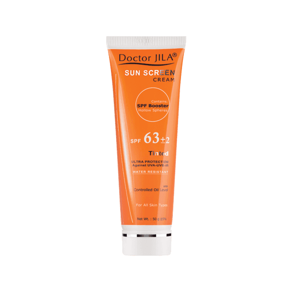 کرم ضد آفتاب رنگی SPF63 دکتر ژیلا با چربی کنترل شده 50 گرم