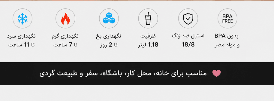 تراول ماگ STANLEY طرح لویی ویتون گنجایش 1.180 میل — تصویر ۳