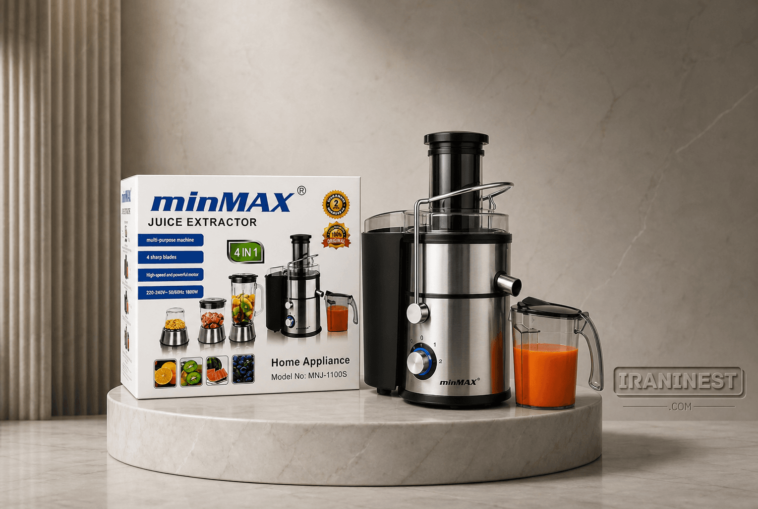 آبمیوه گیر 4 کاره minMAX مدل MNG-1100S