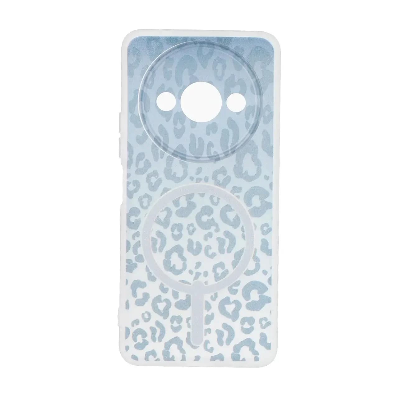 قاب ژله ای پلنگی طرح مگ سیف دور مات محافظ لنزدار Xiaomi Redmi A3 / A3x / Poco C61