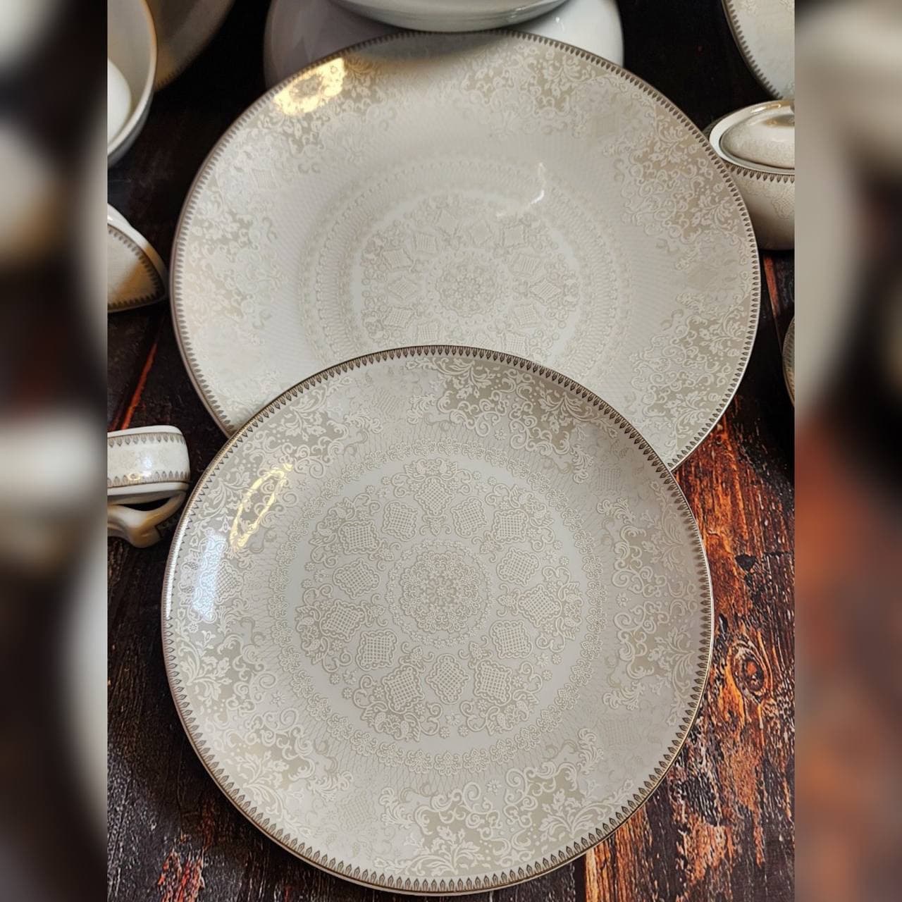 سرویس چینی پردیس قالب هرمس طرح کلارا طلایی