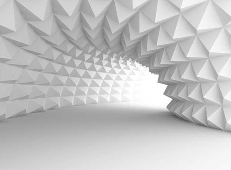 پوستر دیواری سه بعدی راهرو نور مدرن کد 3D-012 — تصویر ۲
