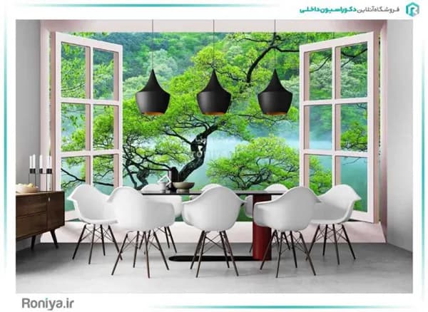 پوستر دیواری سه بعدی پنجره کد AB-003 — تصویر ۲