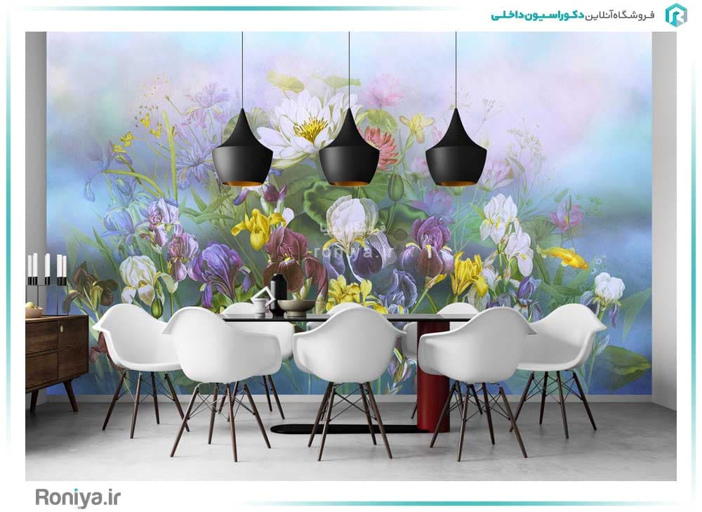 پوستر دیواری گل کد 3DF-276