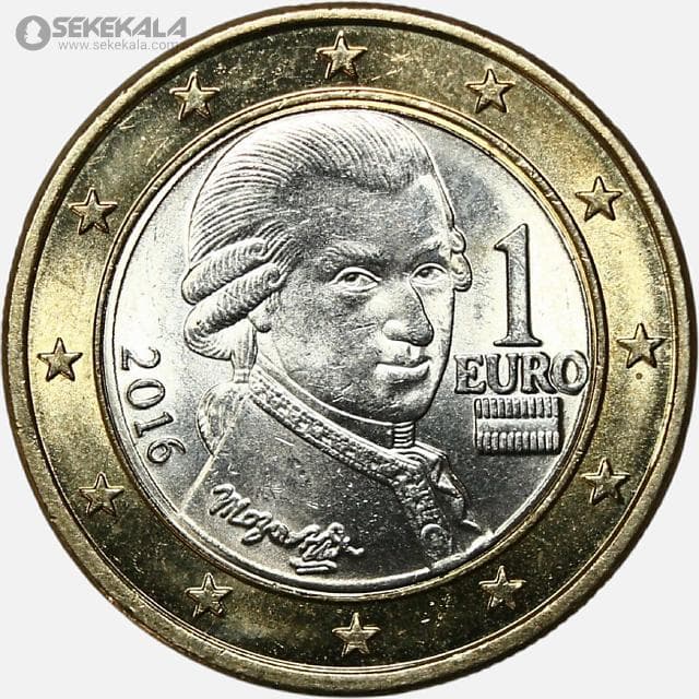 سکه 1 یورو اتریش 2016 (UNC)