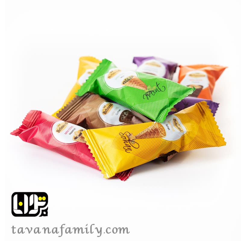 شکلات نان مخروطی مینی رنگین کمان