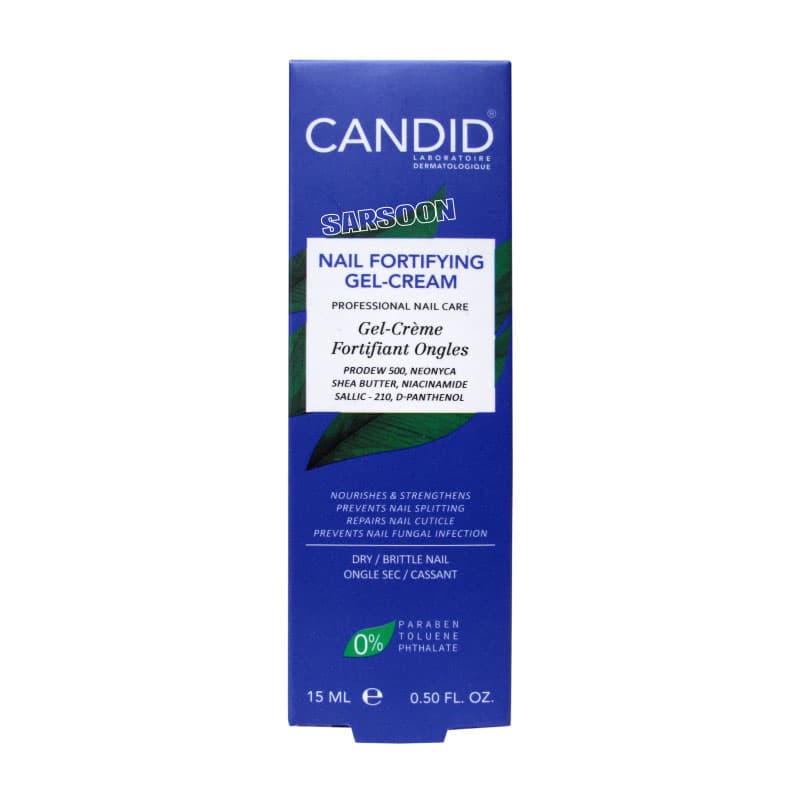 ژل کرم تقویت کننده ناخن کاندید 15 میلی لیتریCandid Nail Fortifying Gel Cream 15 ml
