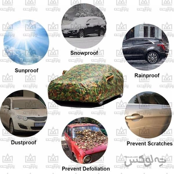 چادر ماشین x55 پرو مدل چریکی ضدآب و آفتاب — تصویر ۶