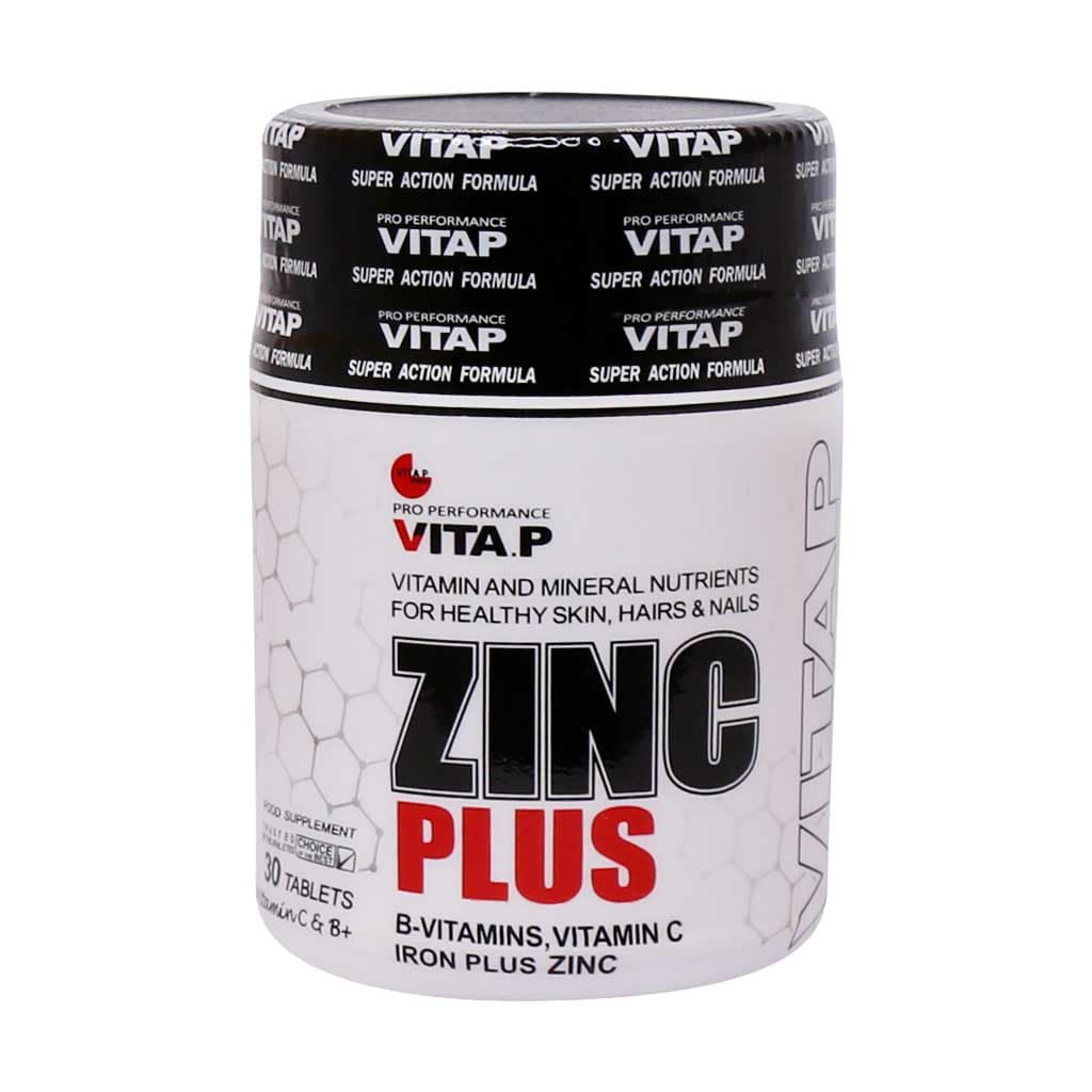 قرص زینک پلاس ویتاپی 30 عددی Vitap Zinc Plus 30 Tabs