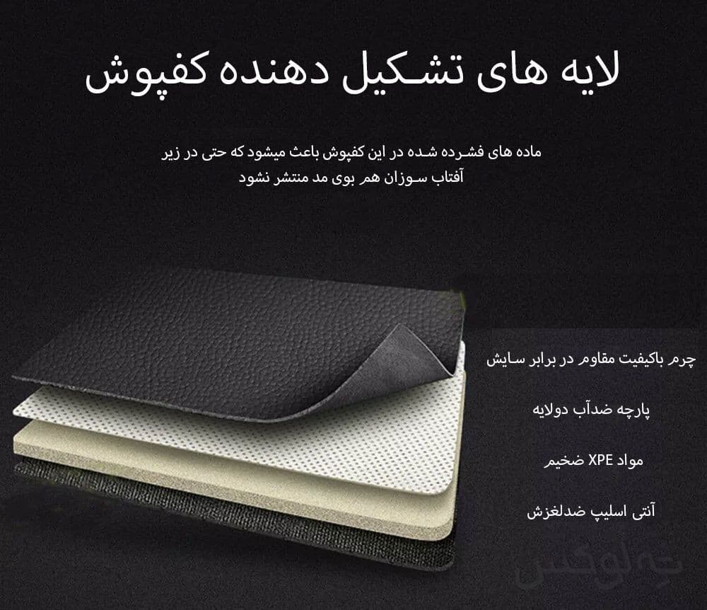 کفی صندوق بی ام و X4 مدل چرم 5 بعدی برند pz وارداتی — تصویر ۴