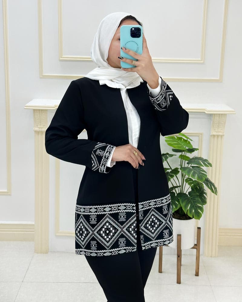 مانتو کتی مازراتی پنل دار کد 32692