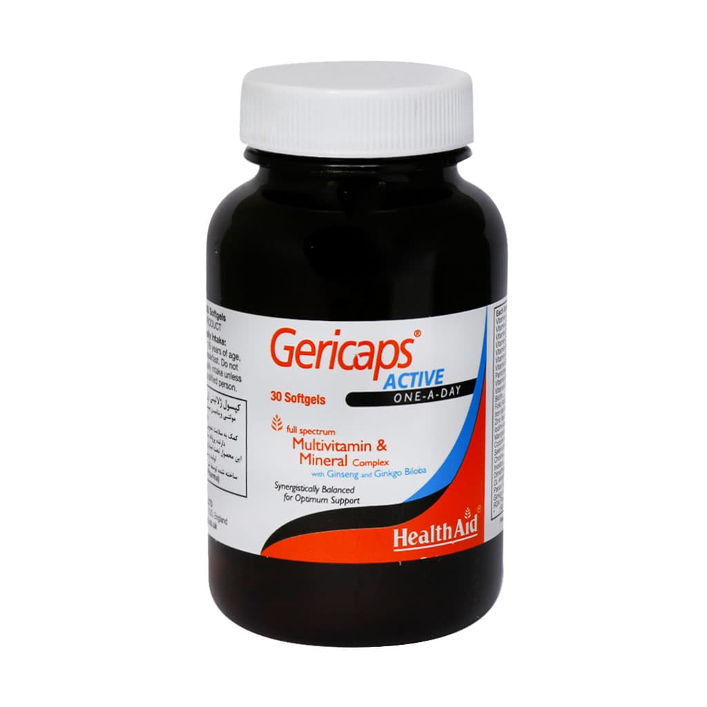 کپسول ژلاتینی ژری کپس اکتیو هلث اید 30 عددی — تصویر ۲