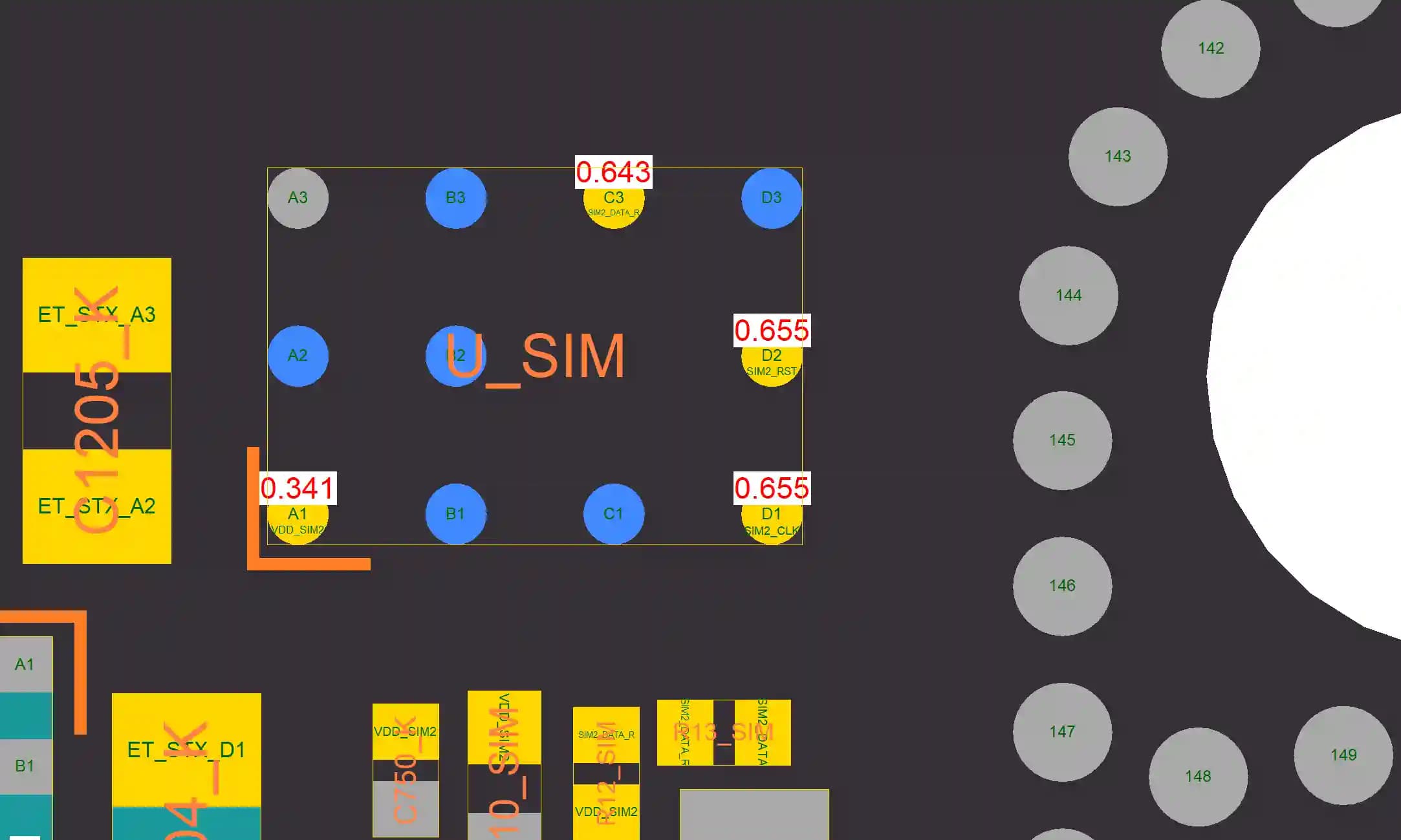 آی سی میکروکنترلر سیم کارت غیر فیزیکی آیفون ایکس اس مکس | (U_SIM)_(IC eSIM Data Recorder iPhone XS Max (ST33G1M2STL9ENJ0 — تصویر ۲