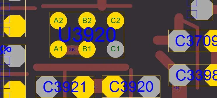 آی سی رگولاتور ال دی اُ آیفون 11 پرومکس | (U4140)(U3920)(U3900)IC Regulator LDO iPhone 11 Pro Max (SCY99247-1.20V) — تصویر ۳