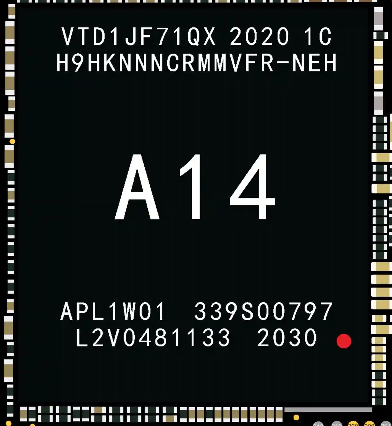 آی سی (سی پی یو) اپلیکیشن آیفون 12 و 12 پرو | (U1000)IC CPU Application iPhone 12 Pro / 12 (A14_APL1W01)