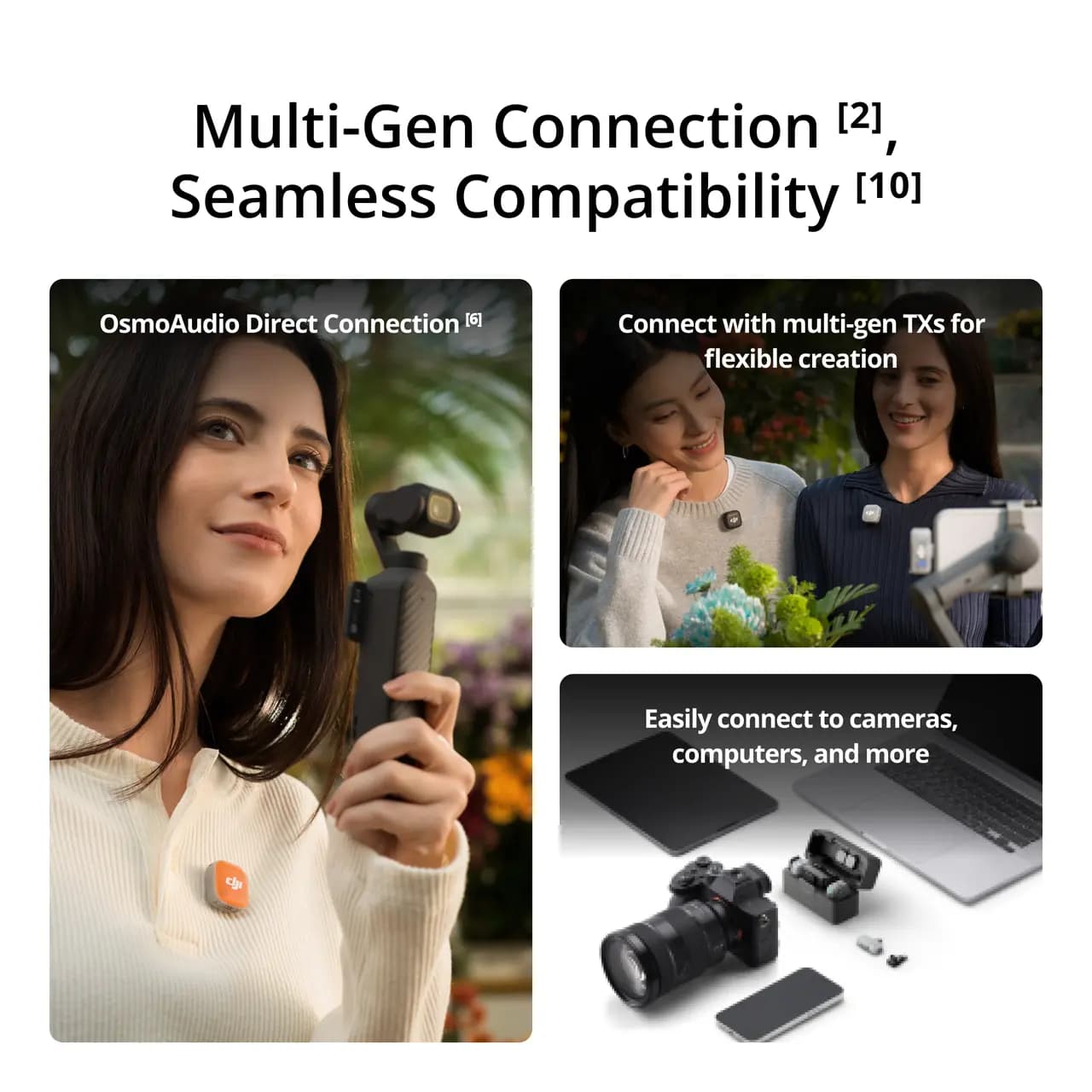 میکروفون یقه‌ای دی‌جی‌آی DJI Mic Mini 2 (2 TX + 1 Mobile RX + Charging Case) — تصویر ۴