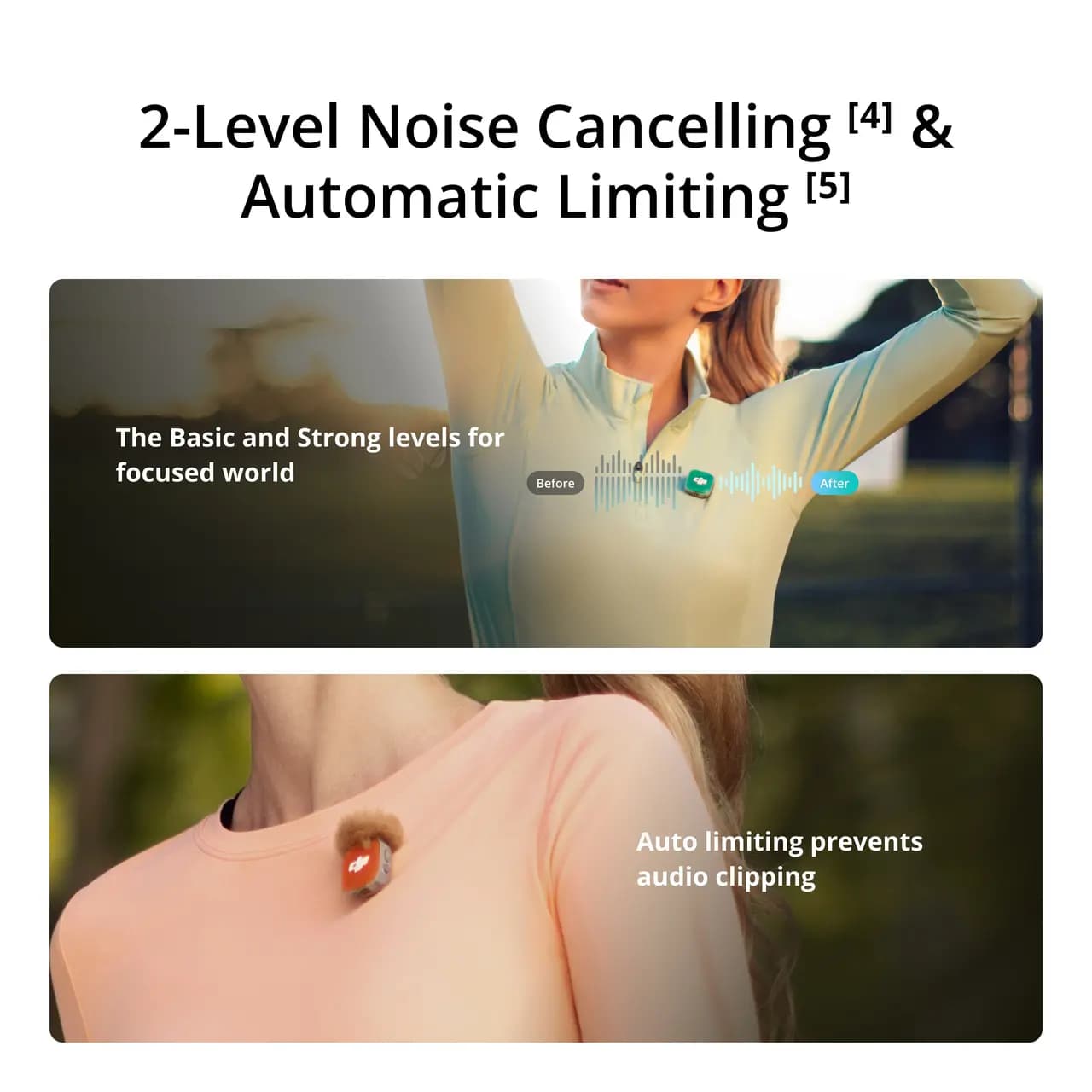 میکروفون یقه‌ای دی‌جی‌آی DJI Mic Mini 2 (2 TX + 1 Mobile RX + Charging Case) — تصویر ۶