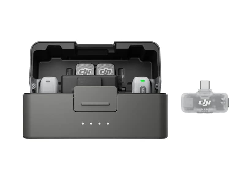 میکروفون یقه‌ای دی‌جی‌آی DJI Mic Mini 2 (2 TX + 1 Mobile RX + Charging Case) — تصویر ۲