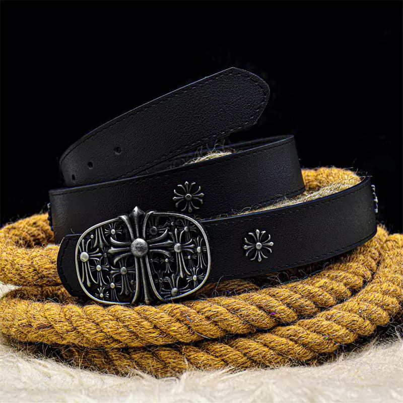 کمربند کروم هارتز تسمه کاستوم (Chrome Hearts) — تصویر ۳