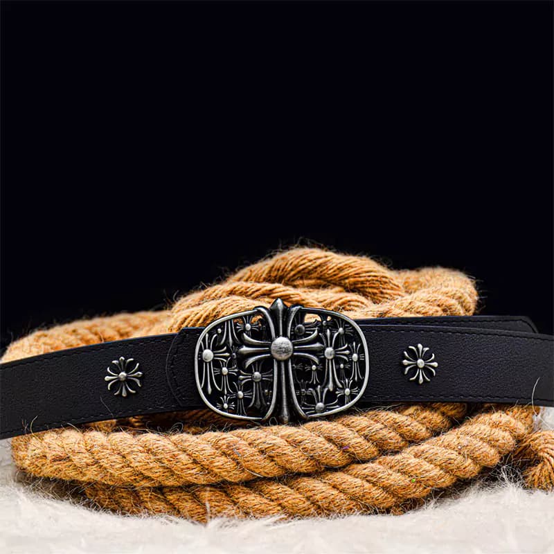 کمربند کروم هارتز تسمه کاستوم (Chrome Hearts) — تصویر ۲
