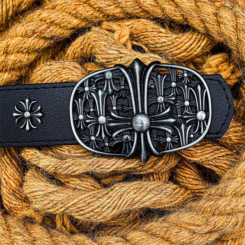 کمربند کروم هارتز تسمه کاستوم (Chrome Hearts) — تصویر ۶