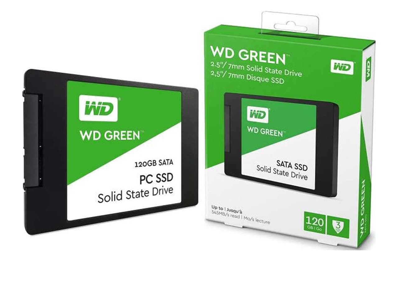 اس اس دی اینترنال وسترن دیجیتال مدل WD GREEN ظرفیت ۱۲۰ گیگابایت — تصویر ۲