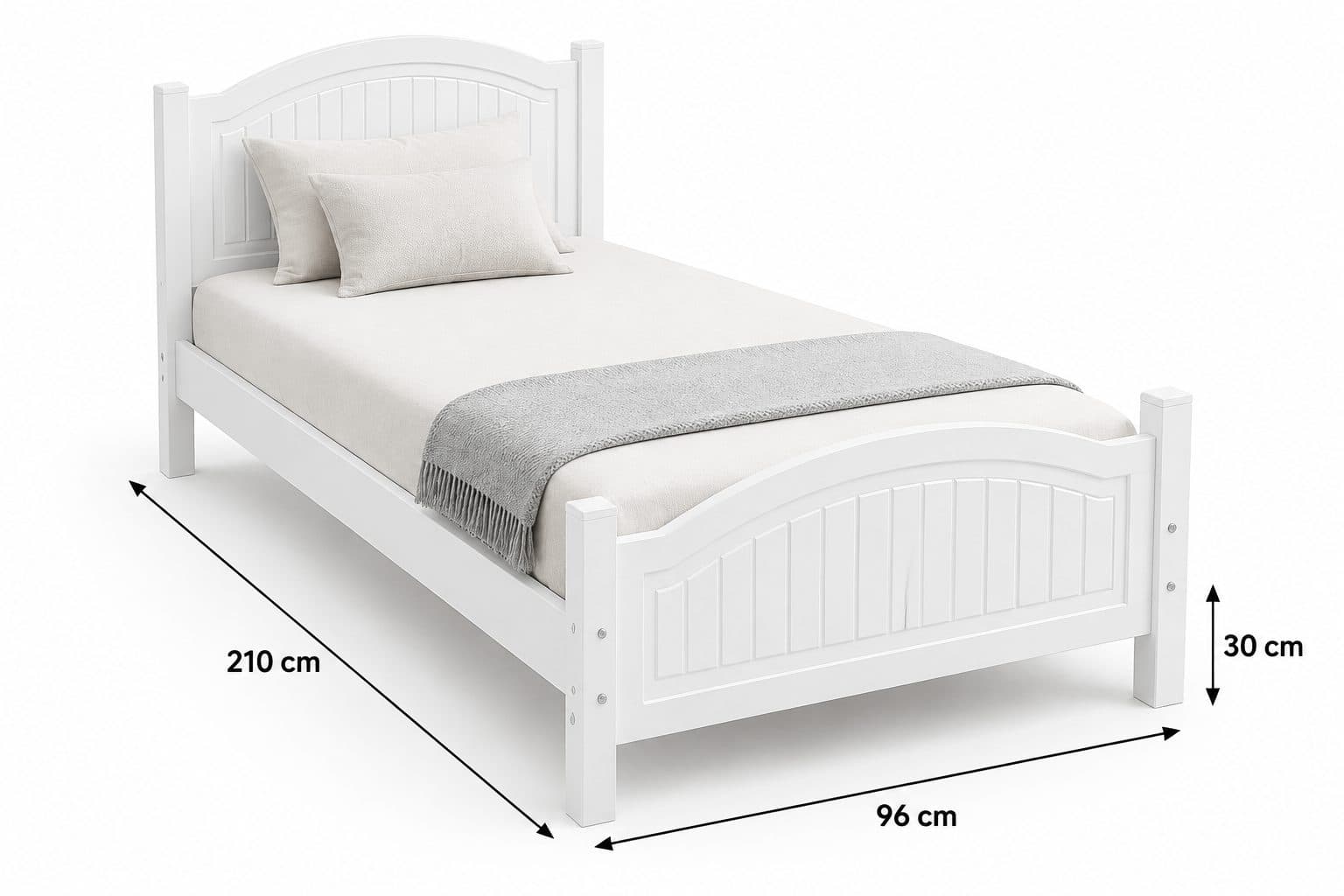 تخت خواب یک نفره مدرن طرح شیاردار روکش وکیوم MDF کد729- لمین وود — تصویر ۵