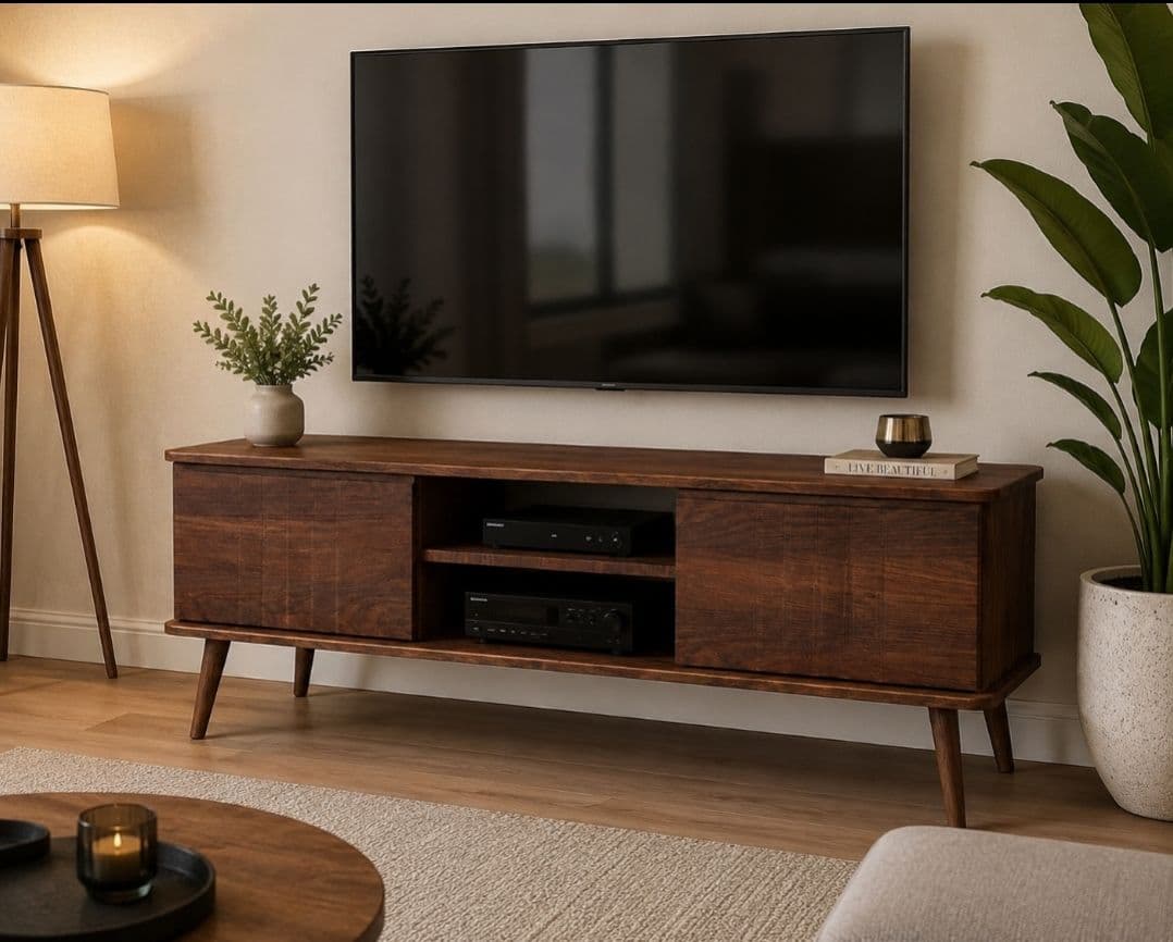 میز tv مدل جدید مینمال | MDF طرح چوب