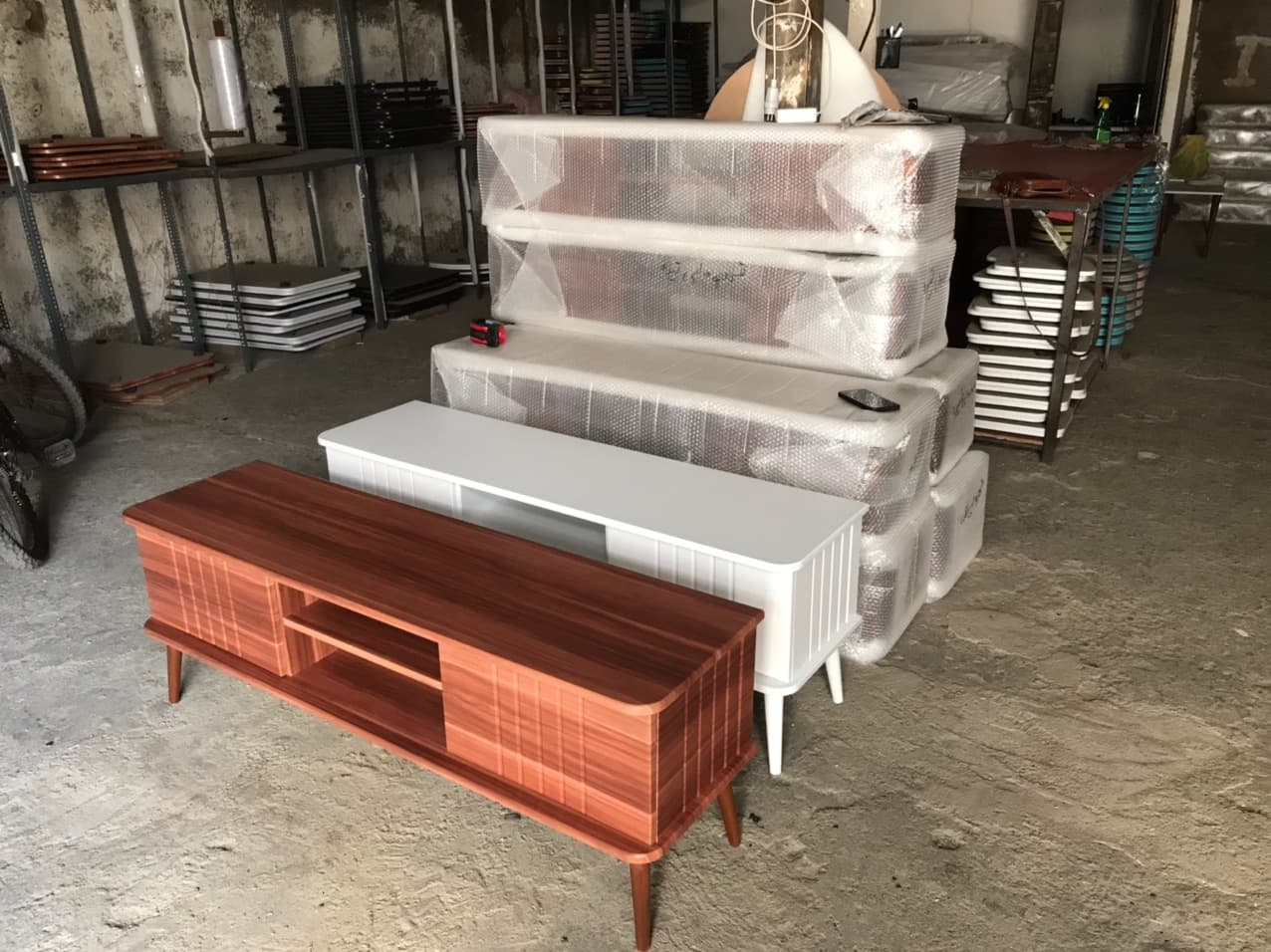 میز tv مدل جدید مینمال | MDF طرح چوب — تصویر ۷