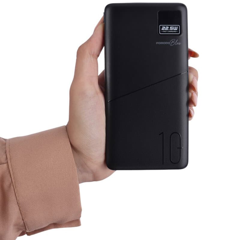 پاور بانک فست شارژ پرودو Blue PB-PBFCH053 QC3.0 PD 22.5W ظرفیت 10000 میلی آمپر ساعت — تصویر ۶