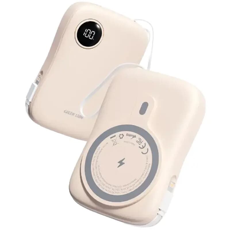 پاور بانک بی سیم فست شارژ گرین لاین MagPulse GL-PX18 PD 30W ظرفیت 10000 میلی آمپر ساعت — تصویر ۲
