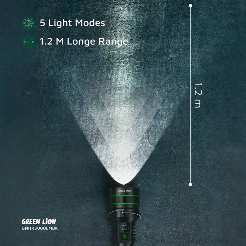 چراغ قوه شارژی Green Lion Hyper Ray Pro — تصویر ۴