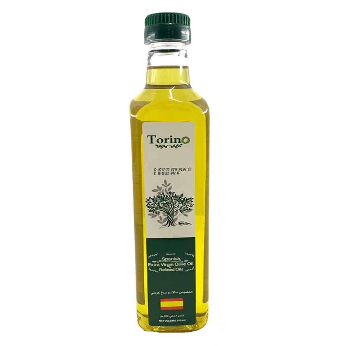 روغن زیتون اسپانیایی مخصوص سالاد و سرخ کردنی تورینو 500 میلی لیتر
