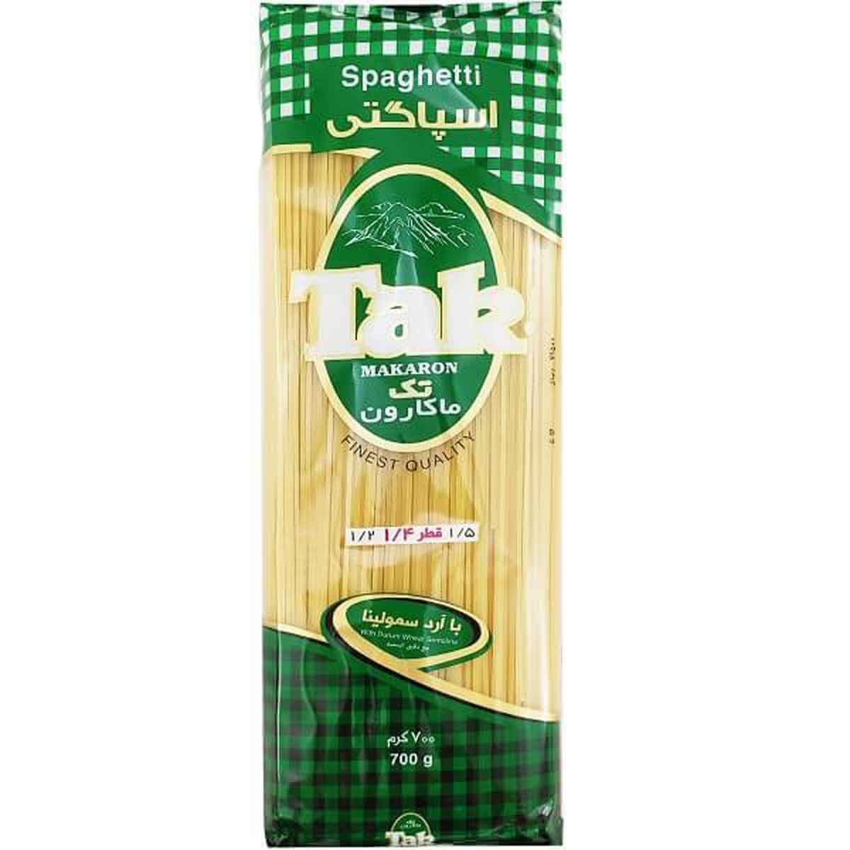 اسپاگتی قطر 1/4 تک ماکارون 700 گرم