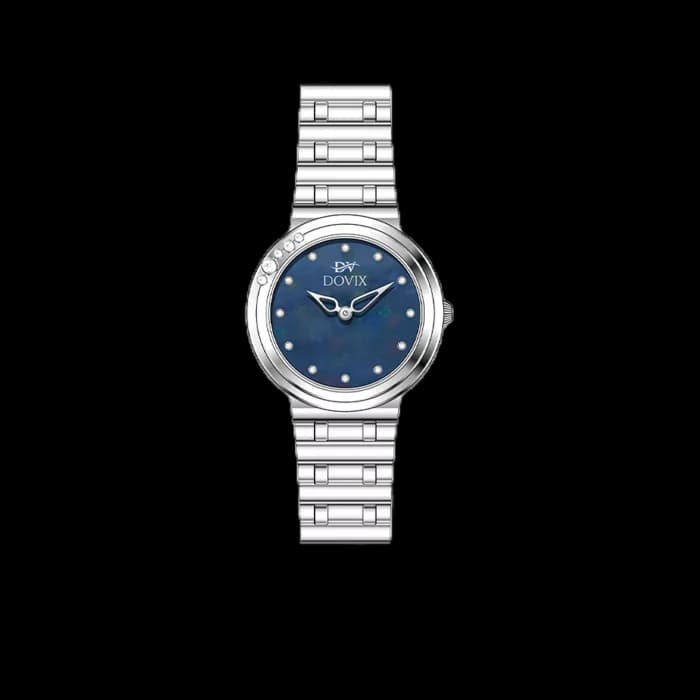 ساعت زنانه برند داویکس (dovixwatch) کد DV003L(نقره ای صفحه ابی)