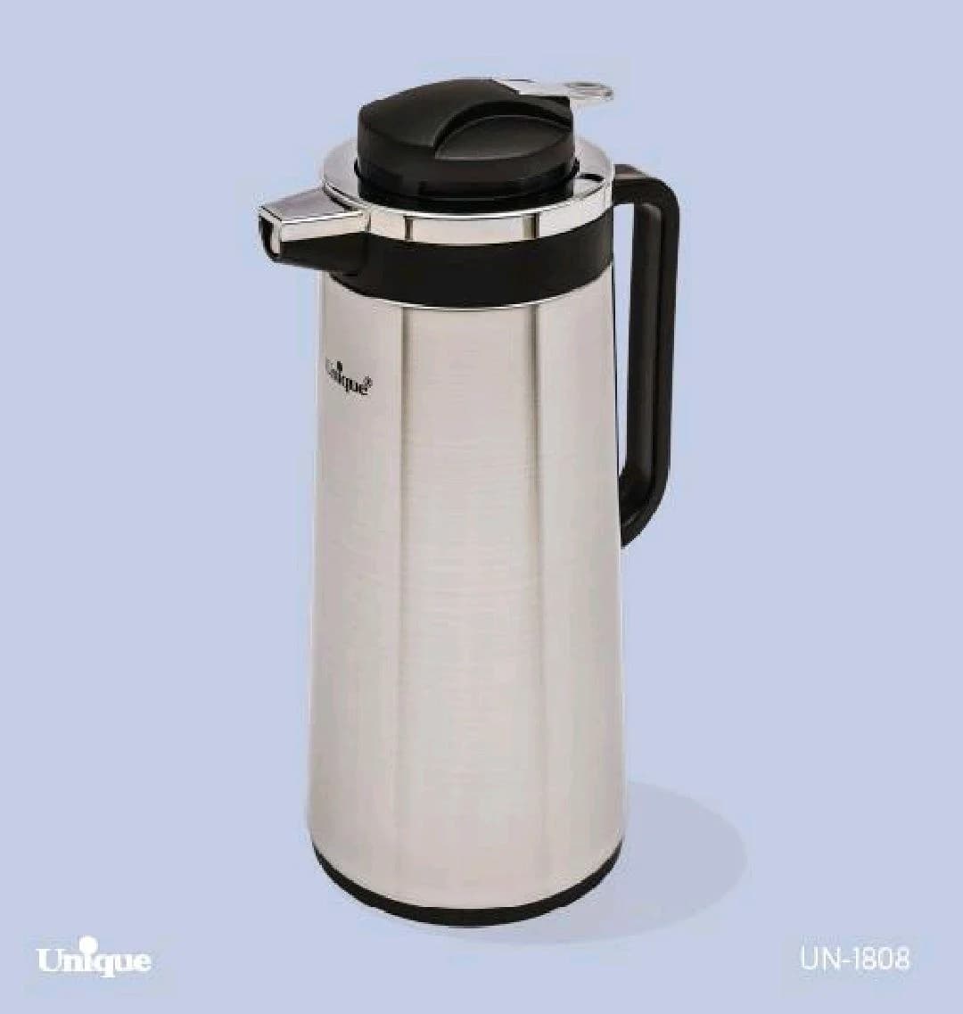 فلاسک 1/9 لیتر استیل شیشه دار یونیک کد UN-1808