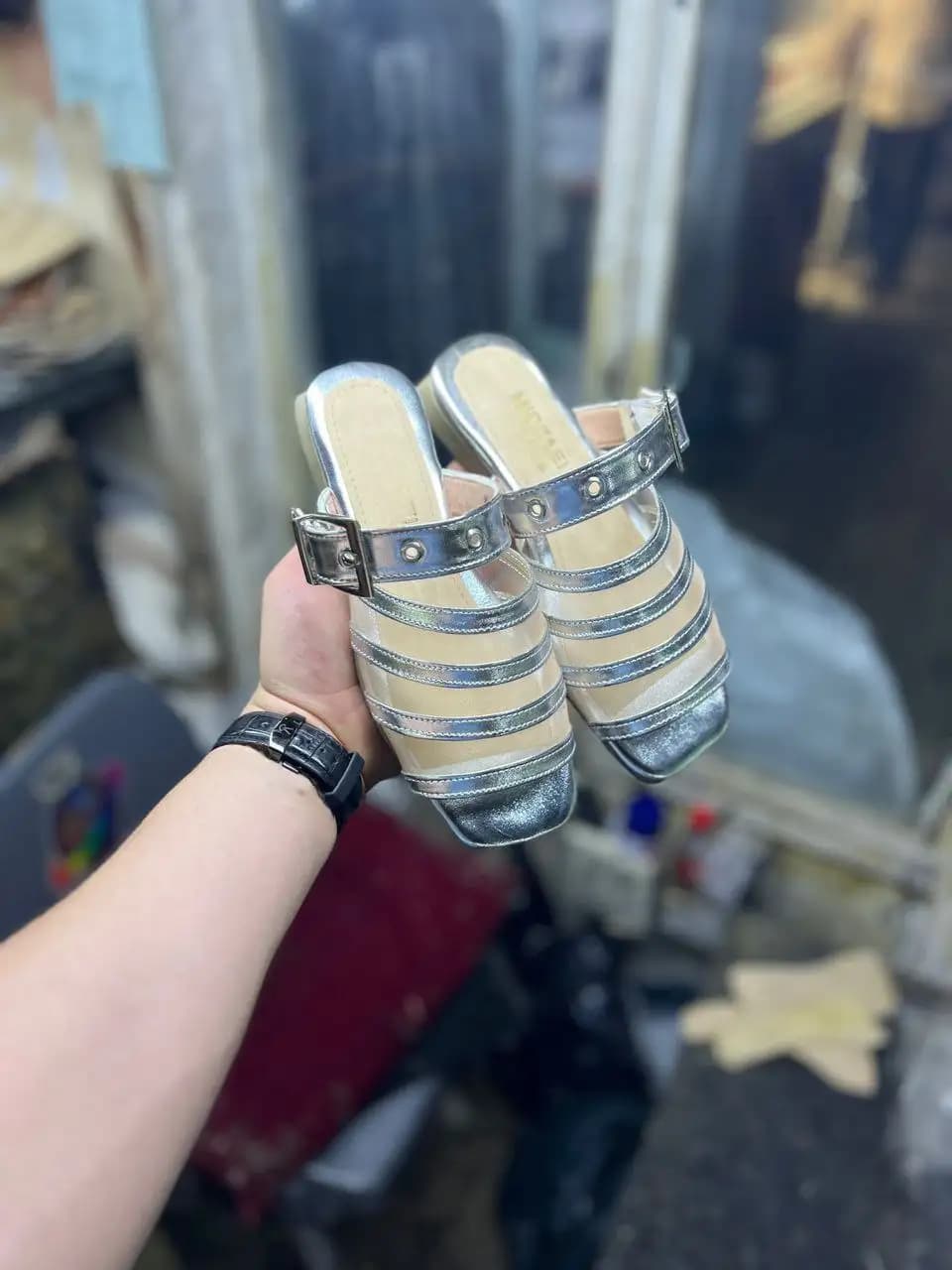 صندل شیک (نقره ای) کد 4486 — تصویر ۳
