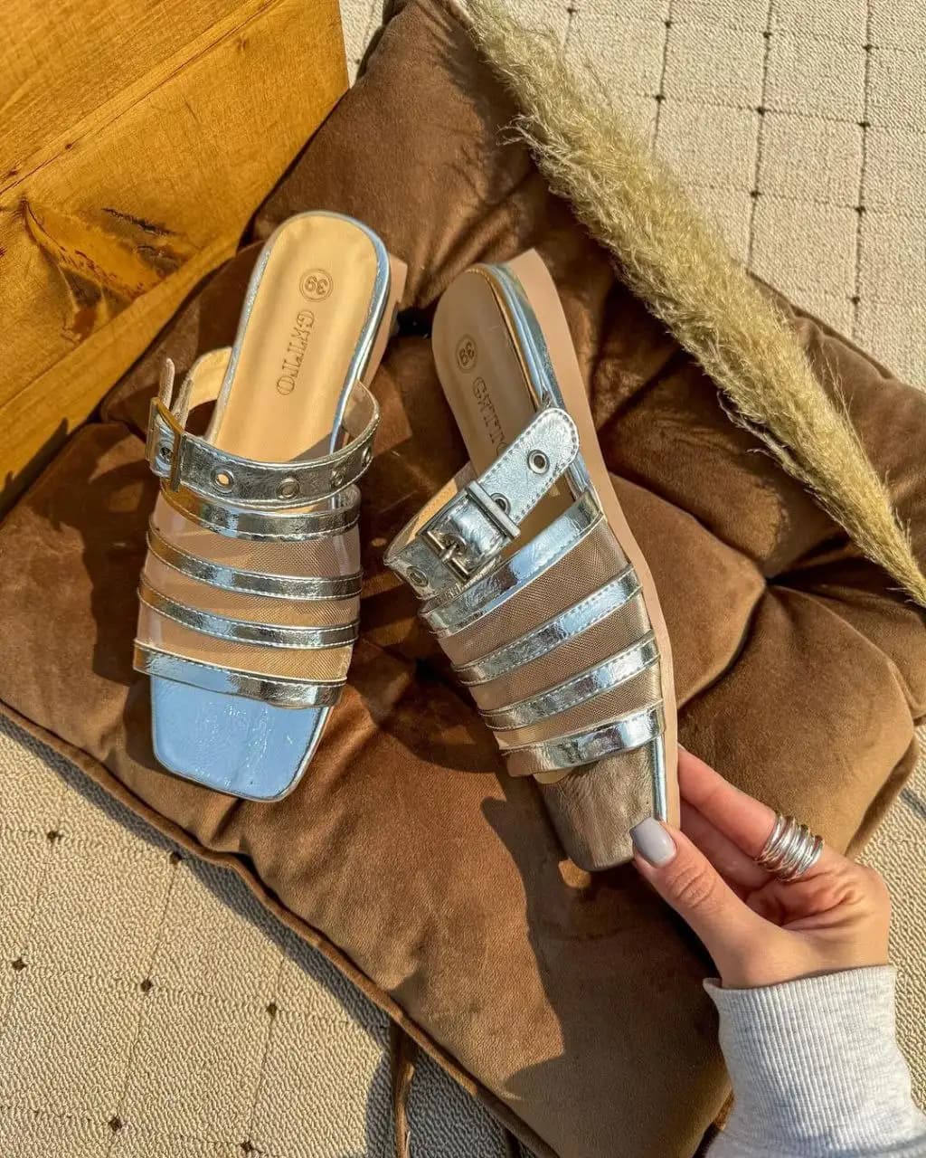 صندل شیک (نقره ای) کد 4486 — تصویر ۶