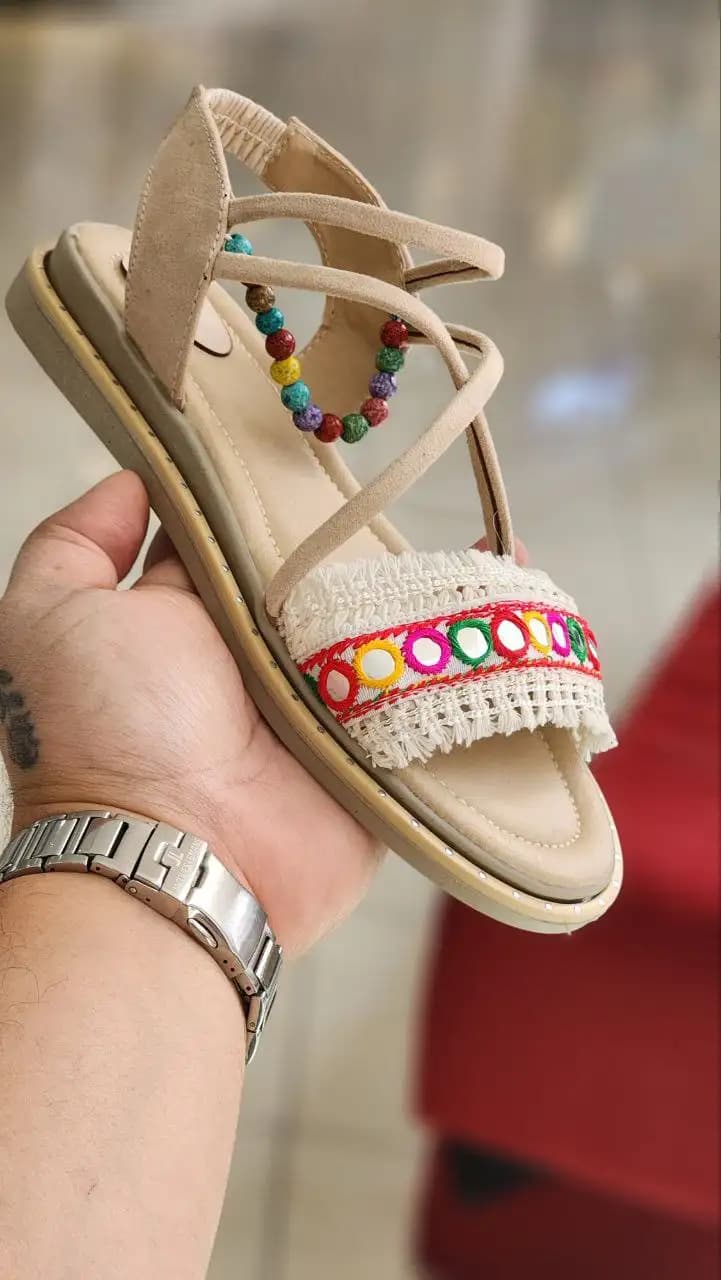 صندل سنتی (کرم) کد 4480 — تصویر ۲