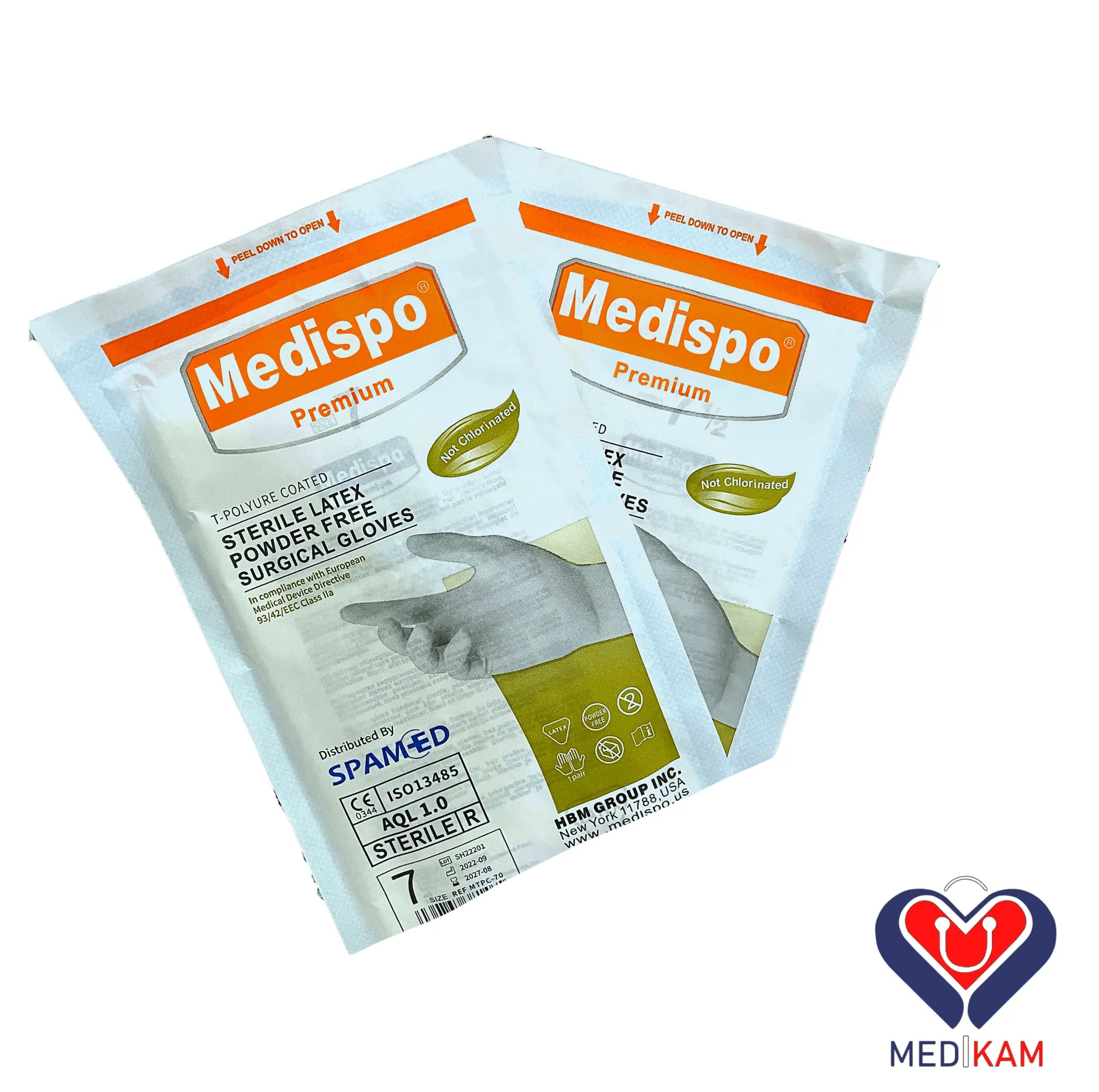 دستکش جراحی بدون پودر medispo — تصویر ۲