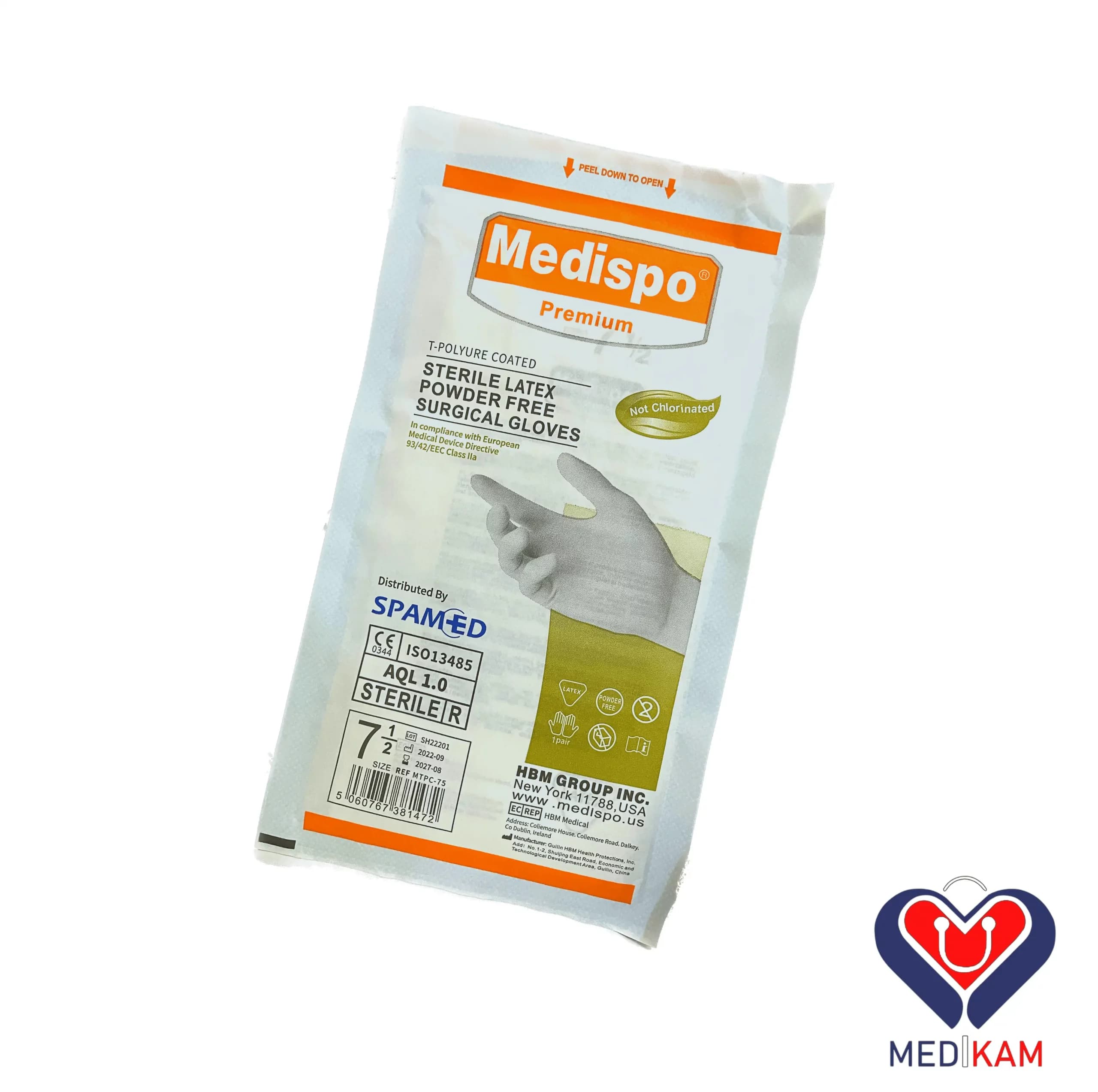 دستکش جراحی بدون پودر medispo