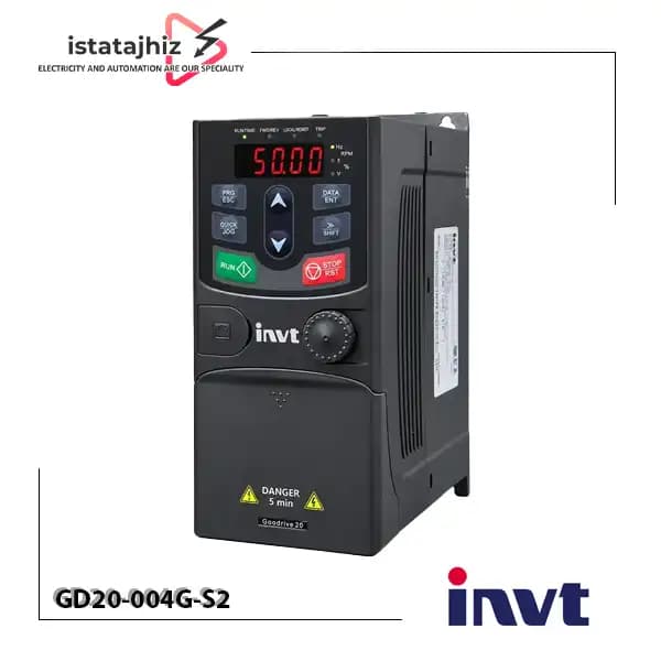 درایو اینورتر تکفاز 4 کیلووات GD20-004G-S2 INVT
