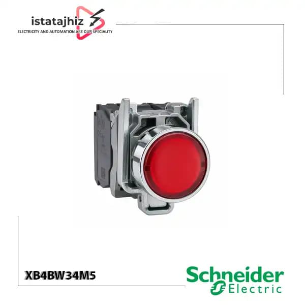شاسی چراغ دار قرمز اشنایدر XB4BW34M5