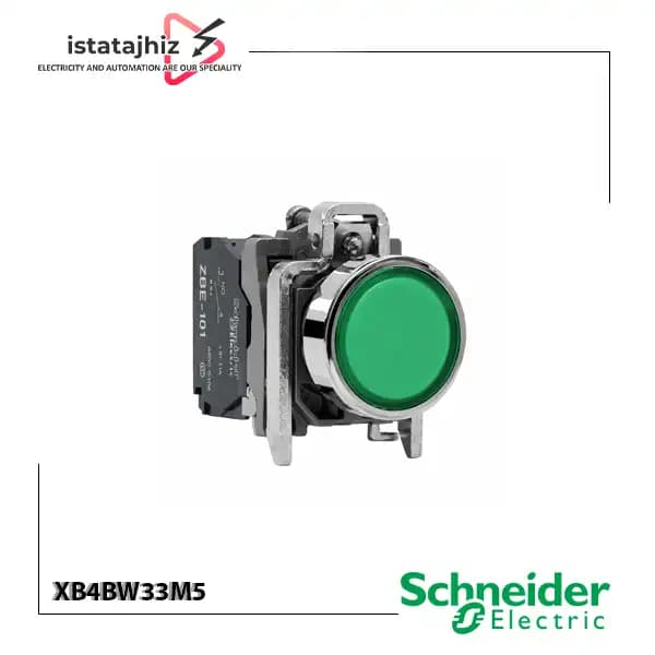 شاسی چراغ دار سبز اشنایدر الکتریک XB4BW33M5