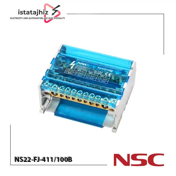 ترمینال توزیع ۴ پل ۱۰۰ آمپر FJ-411/100B