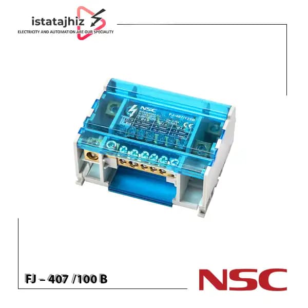 ترمینال توزیع 4 پل 100 آمپر FJ-407/100B