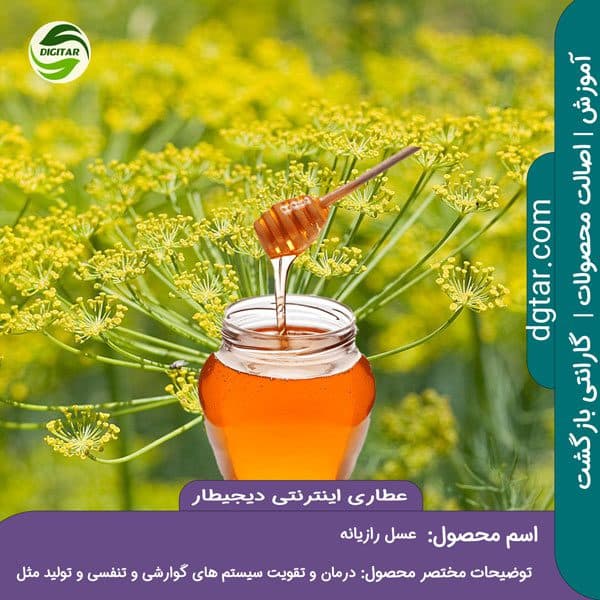 آموزش کامل خواص عسل رازیانه + خرید اینترنتی