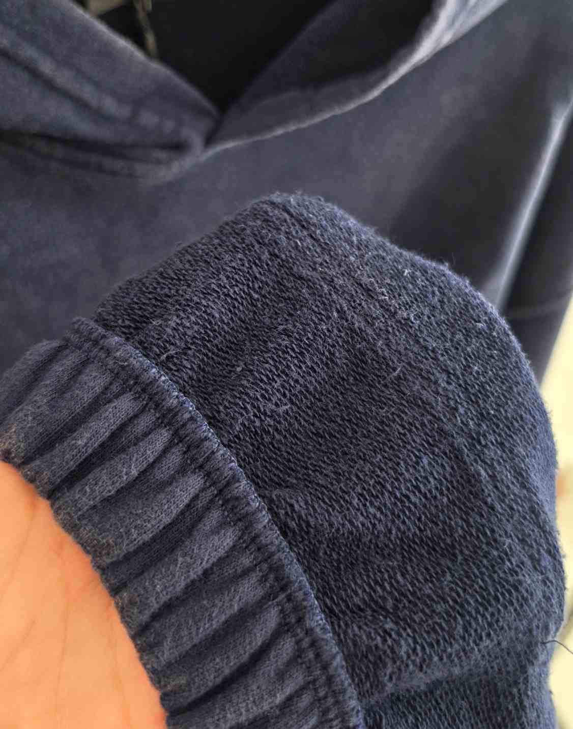 هودی سایز بزرگ سنگشور سرمه ای کد 3338 — تصویر ۵