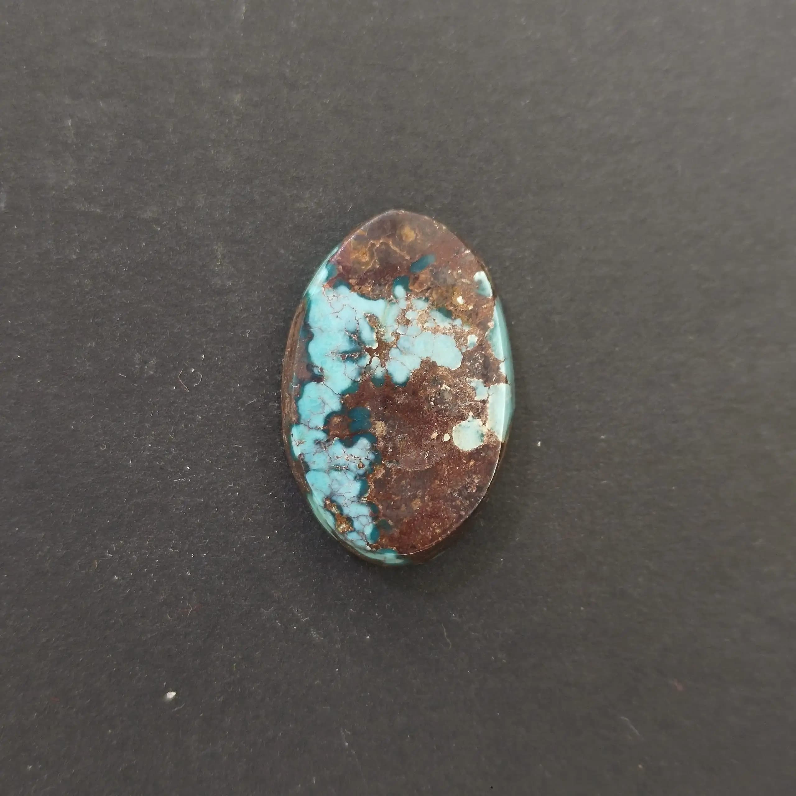نگین فیروزه نیشابور آبی بی نظیر کد 1015 — تصویر ۲